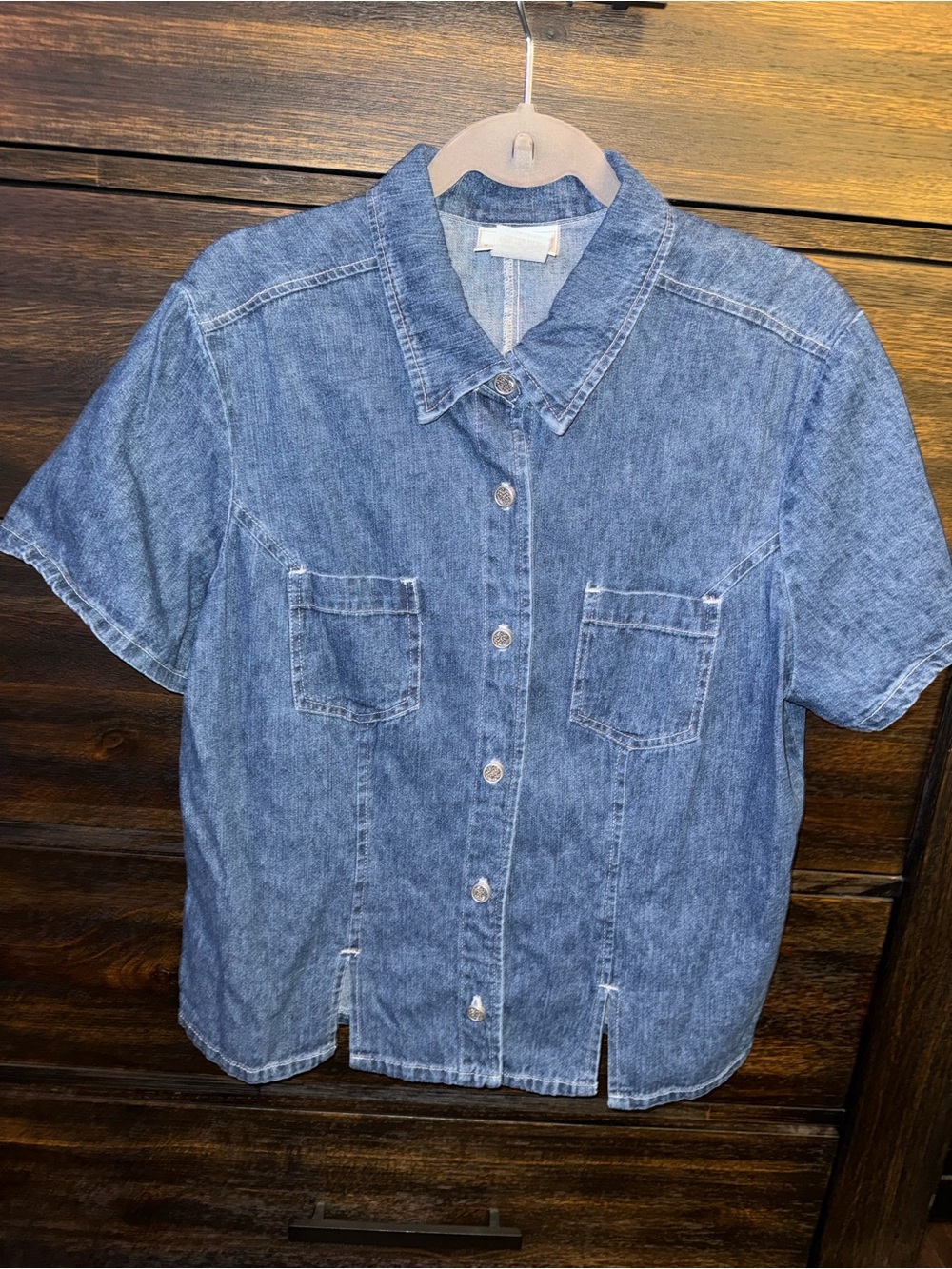 Vintage Denim Button-Up